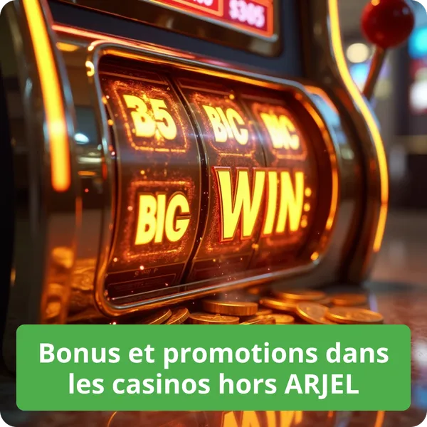 Bonus et promotions dans les casinos hors ARJEL