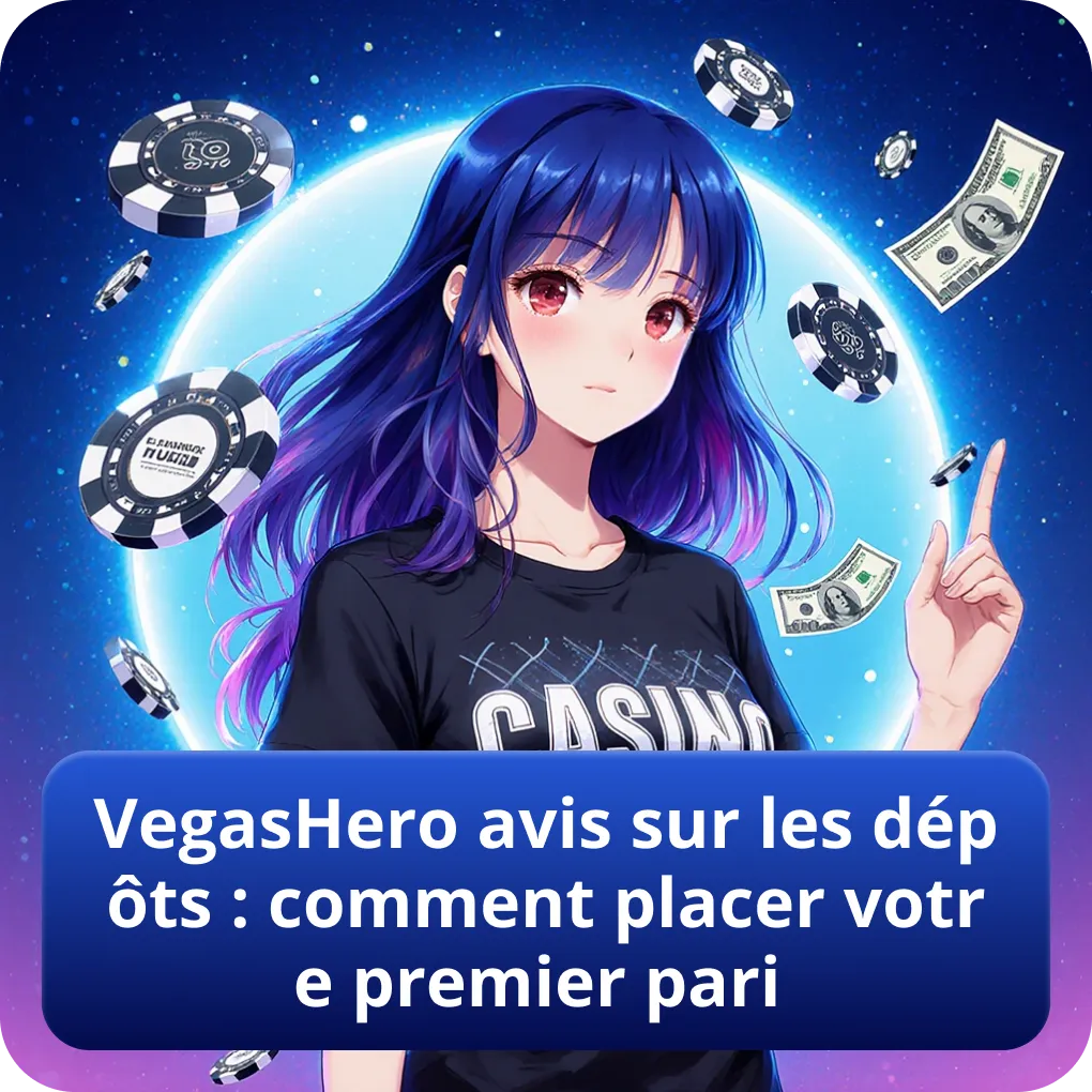 VegasHero avis sur les dépôts : comment placer votre premier pari
